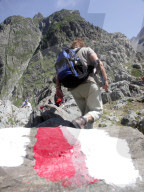 Wandern im Haslital 2005: Wanderer, Signalisierung