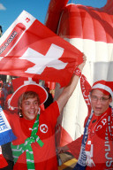 Fans vor dem Spiel Schweiz - Griechenland