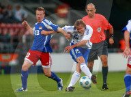 Fussball Markus Heikkinen gegen Martin Büchel 