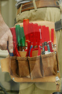 Handwerker mit Werkzeug, Werkzeuggurt ,2004