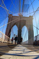 USA New York City Brooklyn Bridge Manhattan