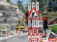 Baustelle Rotlicht