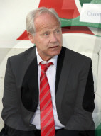 Fussball Schweiz - Liechtenstein  Trainer Jakob Kuhn (Schweiz)