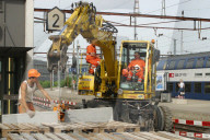 Umbauarbeiten im Bahnhof Brugg AG  Foto Patrick Geisser
