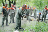 Zivilschützer bei Mülligen im Einsatz, 2004