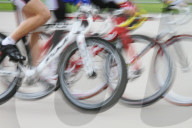 Radrennen  Radsport  Wischeffekt