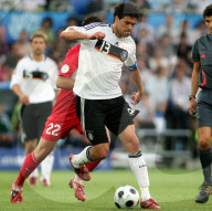 Fussball Euro 2008 Deutschland - Tuerkei Michael Ballack (Deutschland)