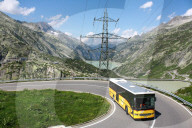 Postauto, Starckstrommast,Stausee