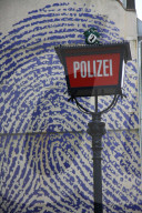 Polizei Logo, Fingerabdruck