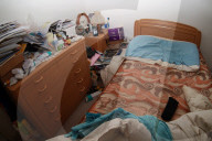 Schlafzimmer eines Messie 