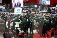 Autosalon Genf  Tata Medienkonferenz