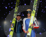 Simon Ammann - Andreas Kuettel Skispringer  Schweiz