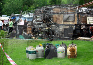 Explosion einer Gasflasche auf dem Campingplatz