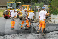 Strassenbauarbeiter 