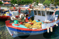 Fischerboote in Marmaras  Griechenland