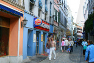 Einkaufsstrasse  in   Gibraltar