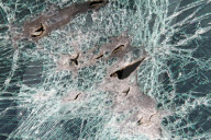 Zerborstene Frontscheibe