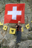 Bergbauernjunge, Flagge