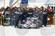 Formel 1 Star Nick Heidfeld GER auf Schnee in St.Moritz