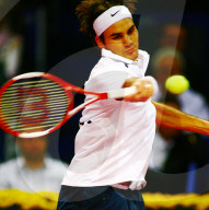 Tennis Davidoff Swiss Indoors, Roger Federer SUI