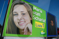 SVP Plakat  Maria statt Scharia