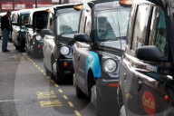 Verkehr Taxistand London UK