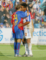 Fussball, Super League  Grasshopper-Club - FC Basel. Die Argentinier  Julio Hernan Rossi und Fernando Gamboa.  Feature,  Foto Manuel Geisser