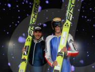 Simon Ammann - Andreas Kuettel Skispringer  Schweiz