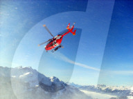 Skiunfall, Helikopter Rega