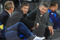 Fredy Bickel , Harald Gämperle und Trainer Urs Fischer 