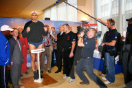 Boxen Schwergewichtskampf in Basel  Nikolai Valuev RUS beim Wiegetr