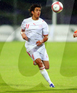 Fussball U-19 Schweiz - Rumaenien 2:4 Frank Feltscher Schweizer Nationalmannschaft