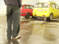 Tiefgarage, Symbolbild Autodiebstahl, 2005