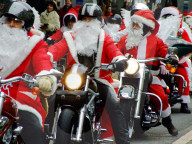 Samichläuse unterwegs mit Harleys, 2005