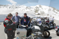 Motorradfahrer auf dem Klausenpass, 2004