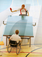 Rollstuhl - Tischtennis