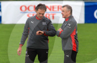 Fussball Michel Pont - Ottmar Hitzfeld (Schweiz)
