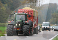 Landwirtschaft Traktor mit Silomais
