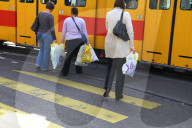 Fussgängerstreifen  , Strassenbahn