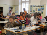 Schulzimmer , Schulstube , Klassenzimmer