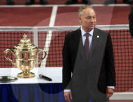 Tennis Sieger  Turnierdirektor Roger Brennwald