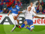 Fussball UEFA Cup FC Basel - Feyenoord Rotterdam Angelos Charisteas - Daniel Majstorovic