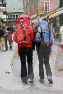 Bergsteiger mit Ausruestung