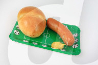 Cervelat Wurst auf EURO 2008 Teller