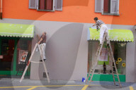 Maler Hausfassade
