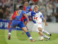 Fussball,  NLA  -  Grasshopper-Club - FC Basel,  Richard Nunez gegen Hakan Yakin