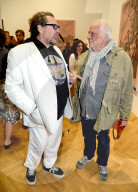EXKLUSIV - Promis mit Julian Schnabel in der Pace Galerie in London
