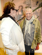 EXKLUSIV - Promis mit Julian Schnabel in der Pace Galerie in London