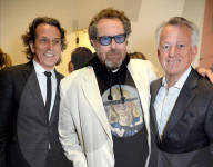 EXKLUSIV - Promis mit Julian Schnabel in der Pace Galerie in London