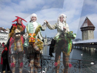 Luzerner Fastnacht 2006, Umzug: Wasserturm, Kapellbrücke